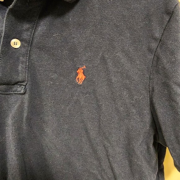 Ralph Lauren Polo Shirt Mens Black L Solid Red Logo - Picture 5 of 10